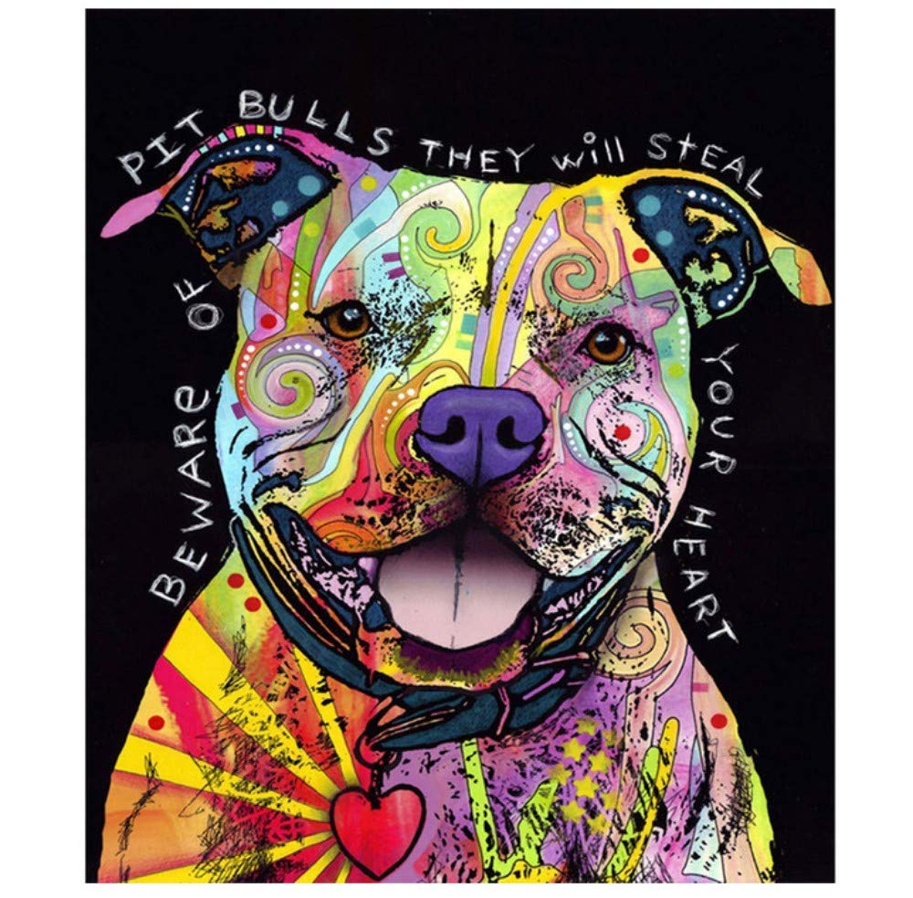 Familienaktivitäten Und Emotionseinstellung 90x120cm Bulldog Paint-by