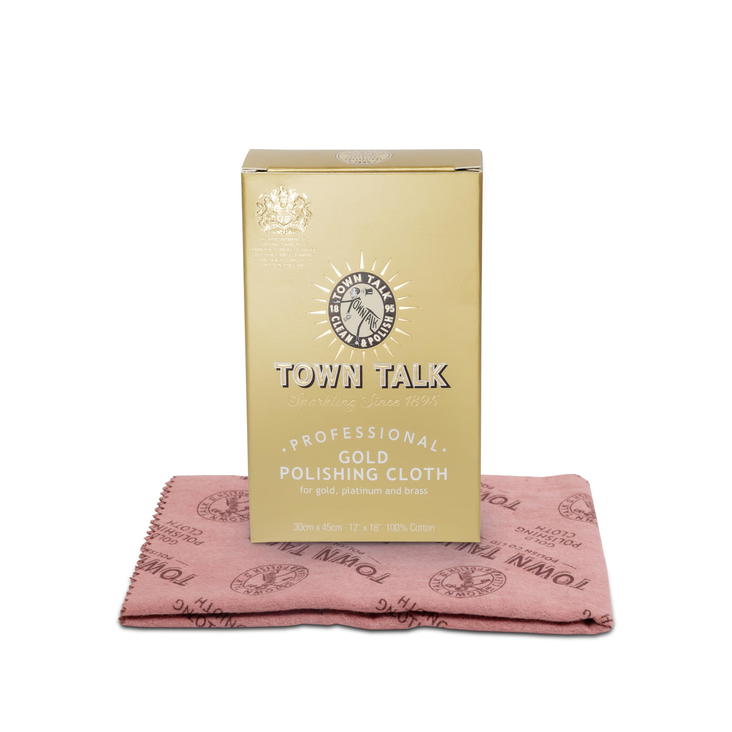 Town Talk Jewellery Care Cleaning Cleaner Gold Polishing Cloth