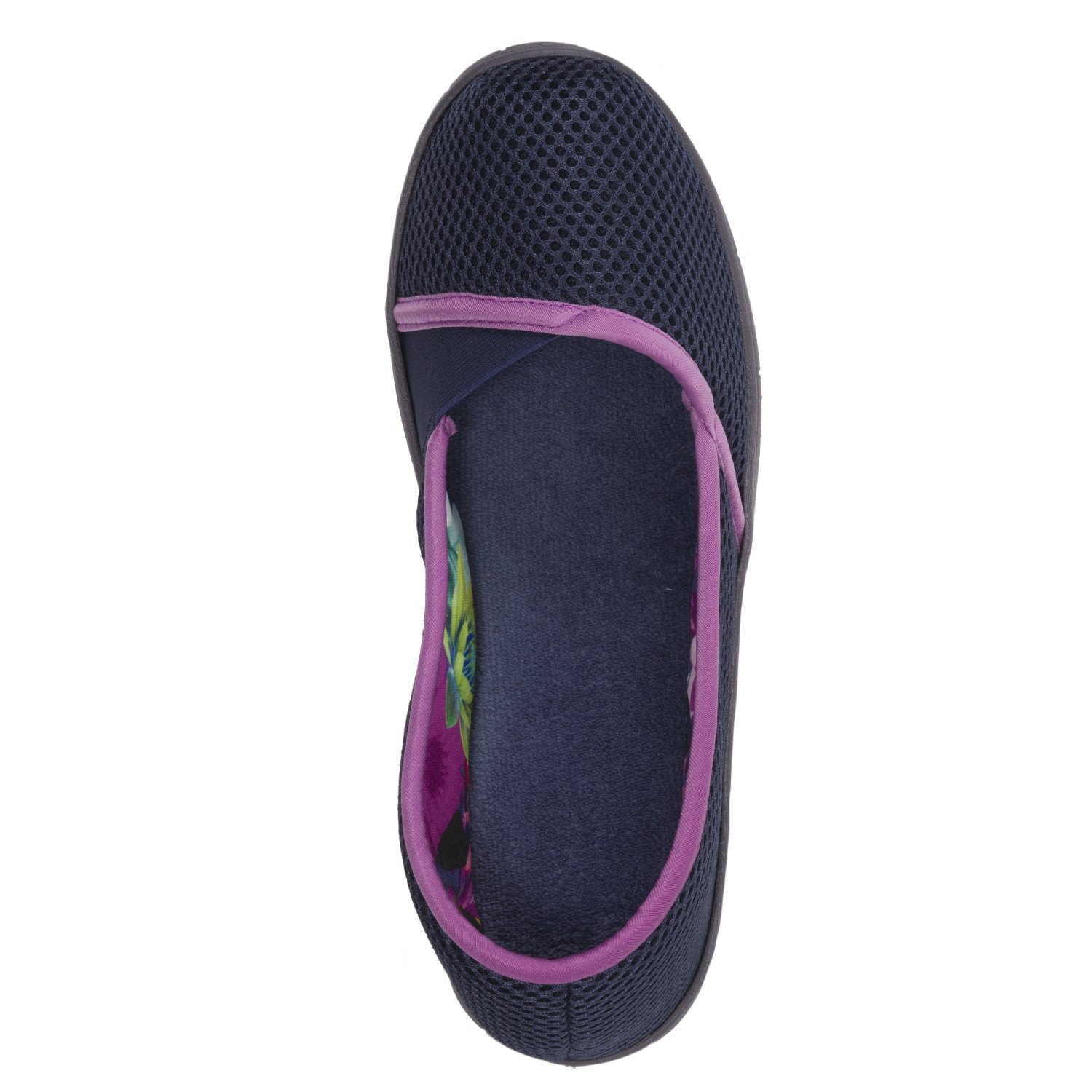 dearfoams active mesh espadrille ballerina