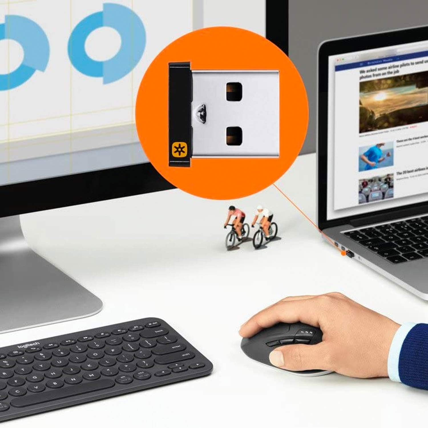 Logitech USB Unifying Receiver, 2.4 GHz Wireless Technology - Image 4