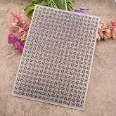 Vintage Weaving Background Pattern Plastic Embossing Folder, 3D Textured Impressions Basket Weaving Background Embossing Folder Template for Card Making Scrapbooking Paper Craft Album Stamps DIY D&eacute;cor