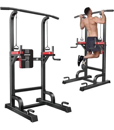 Amazon.com : Power Tower Dip Station Pull Up Bar for Fitness Home