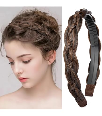 Amazon.com : Oplira Braided Headband With Teeth Braids  display picture 1