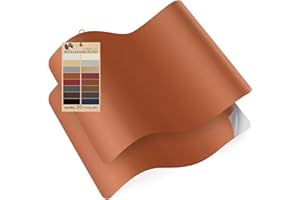 YAFLC Self Adhesive Leather Repair Patch Tape, 8.3×11 inch Vinyl Leather Repair Kit for Furniture, Car Seat, Chairs, Couch, Sofa, Jacket Burnt Orange