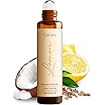 Gya Labs Lemon Essential Oil Roll on for Skin - Refreshing Lemon Perfume Oil for Women & Men, 100% Pure Natural, Aromatherapy, Travel Size (0.34 Fl Oz)