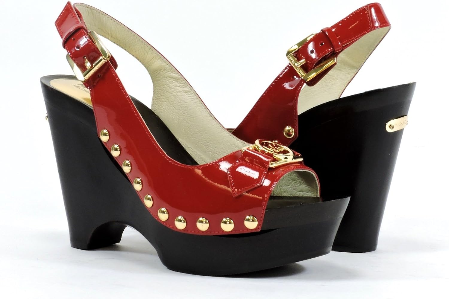 michael kors charm wedge sandals