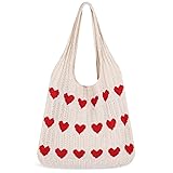 Sightor Crochet Tote Bag, Mesh Beach Bag Knit