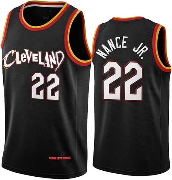 Cavaliers Men's Basketball Jerseys, Nance22# Love0# Sexton2# Prince12# 21 New Season Black 