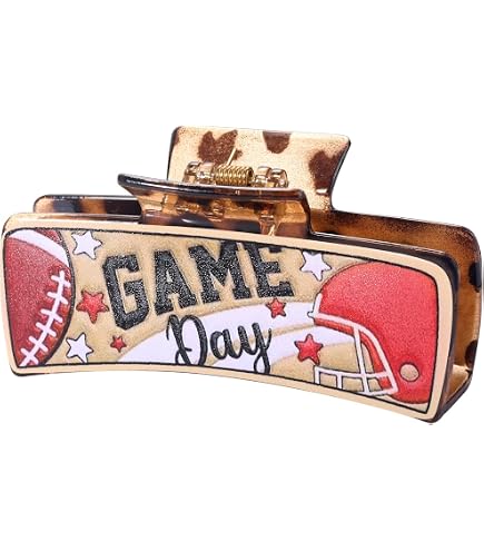 Amazon.com: Beaded Game Day Hair Claw Clip for Women Large  display picture 2
