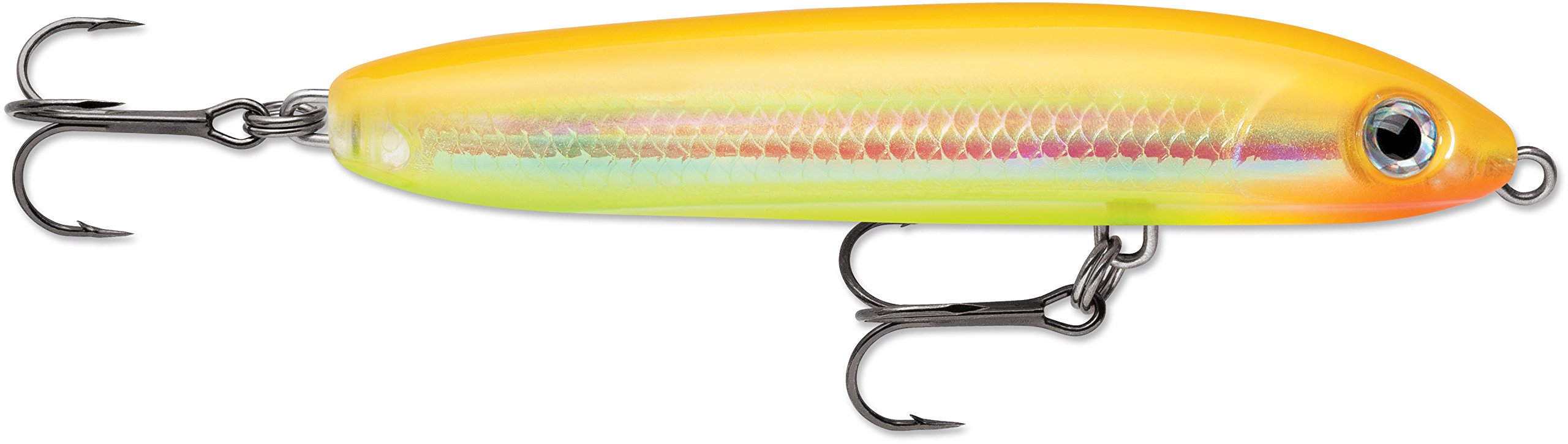 Photo 1 of Rapala Skitter V Hard Bait Lure, Freshwater, Size 10, 4"" Length, Topwater Depth, Bone Chartreuse, Package of 1" (SKV10BNC)