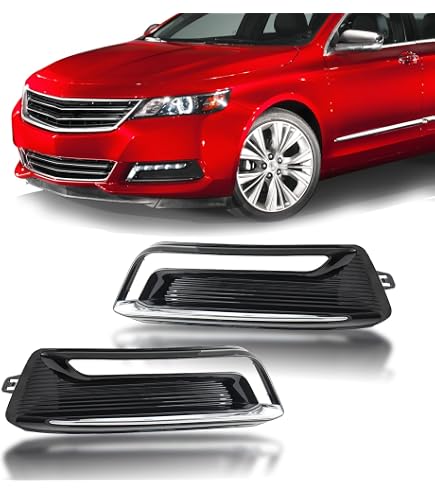 Left Front Lower Bumper Grille Fog Light Cover – Fits 2018-2019 Cadillac XTS, Direct Replacement
