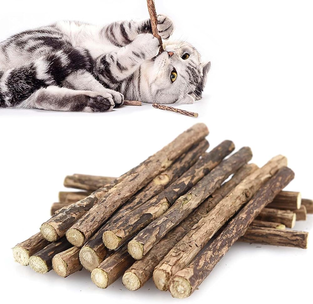 SeaMorn Cat Chew Sticks Matatabi Silvervine 30Pcs Natural Dental Care