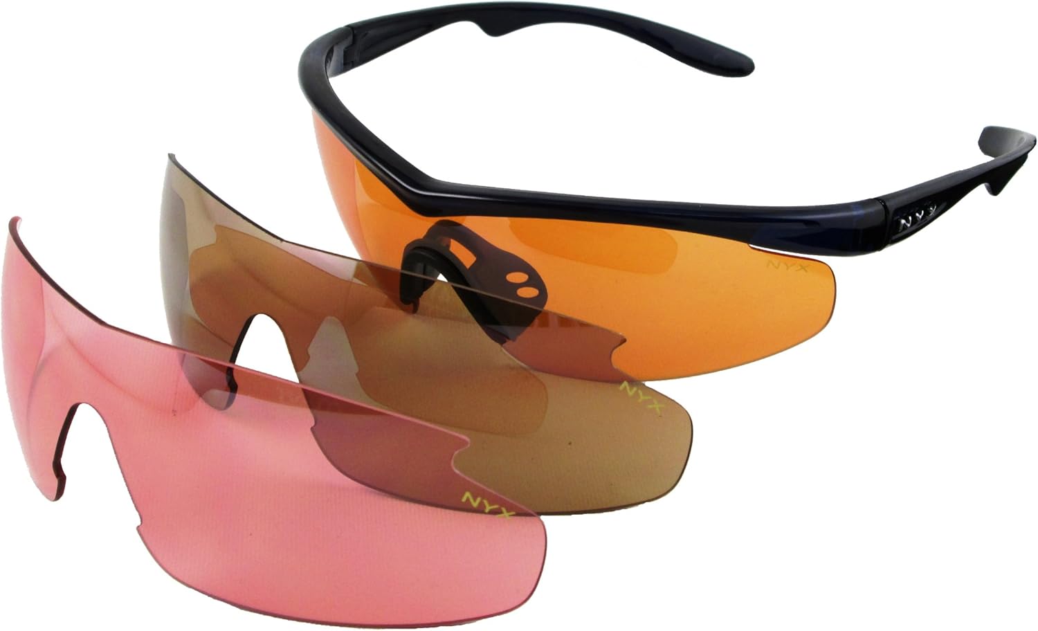 NYX Carbon Professional Shooting Sunglasses (Black Frame/3