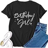 VERYNEAT Birthday Shirts for Women Birthday Squad T Shirt Bday Girl Tee Top