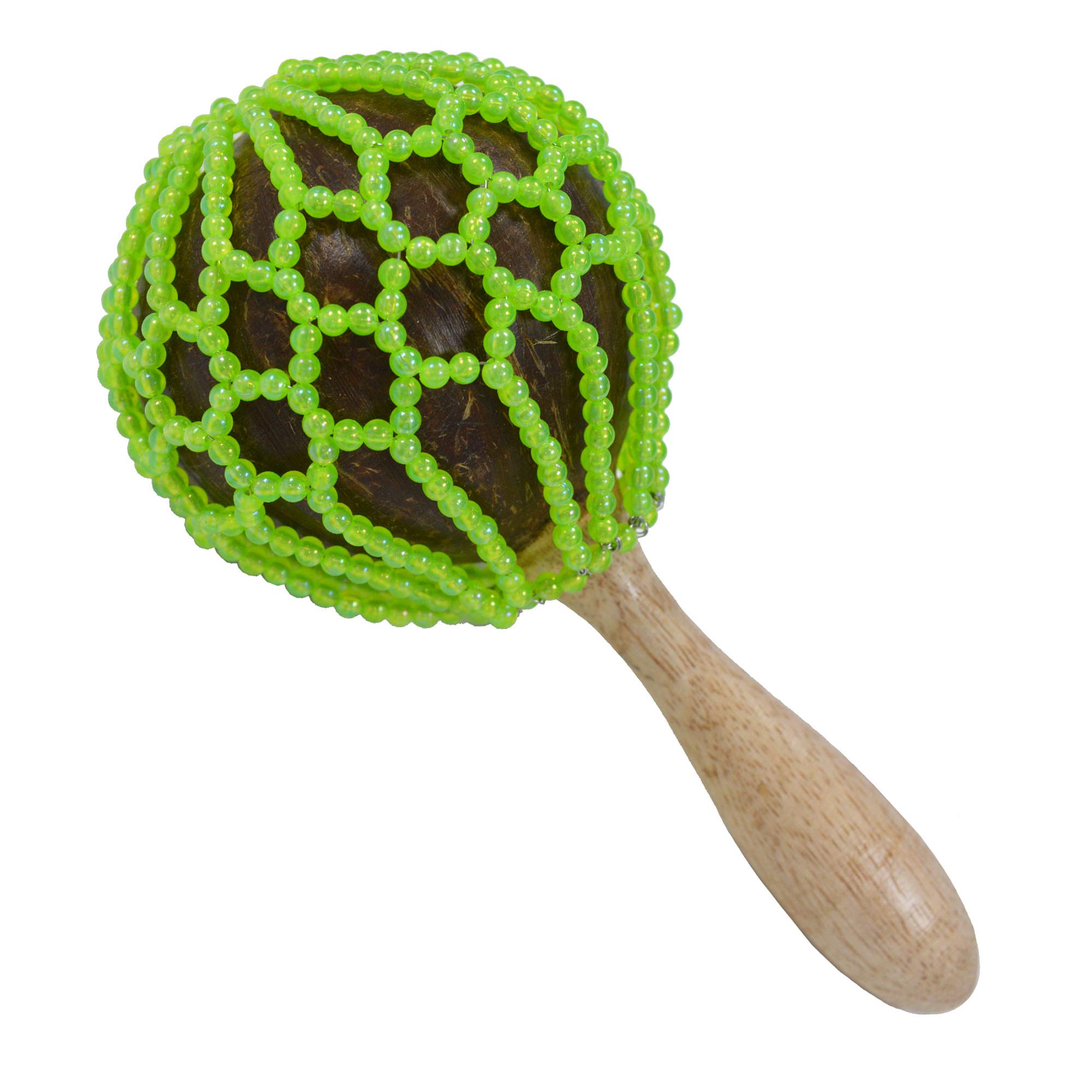 A-Star Handmade Beaded Afuche Shekere Cabasa - 25cm Shaker Maraca