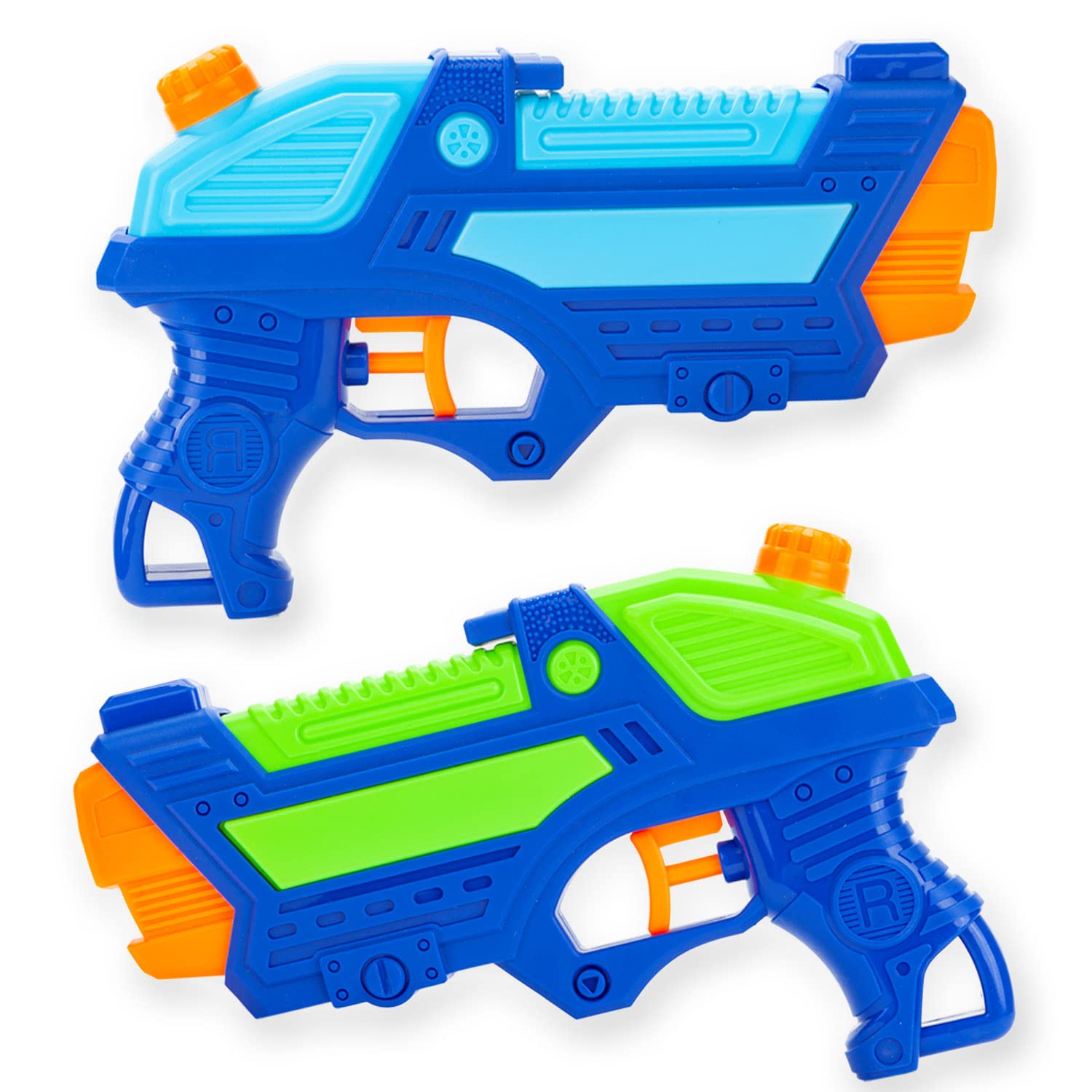 VFM - Water Gun Set for Kids, Water Pistols, Soak Your Friends, Fight, Summer Gift for Birthdays and Holidays (2 Pack)