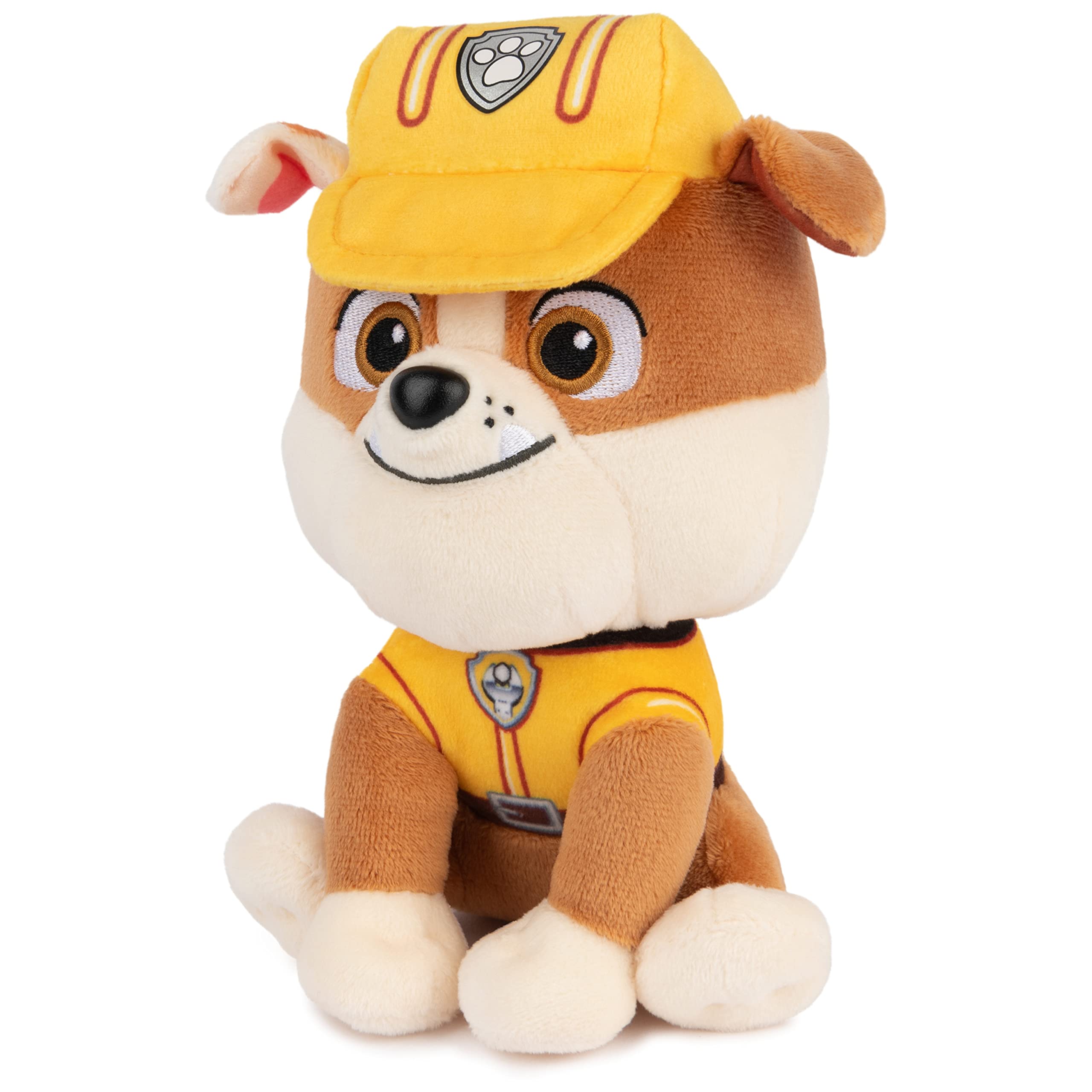 GUND Official PAW Patrol Rubble in Signature Construction Uniform Plush Toy, Stuffed Animal for Ages 1 and Up, 6