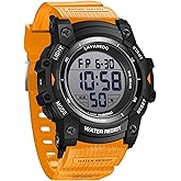 Timever Men's Digital Watch Sports Outdoor Waterproof Watches for Men with LED Backlight Alarm Stopwatch Mens Watches Digital Chronograph Military Date