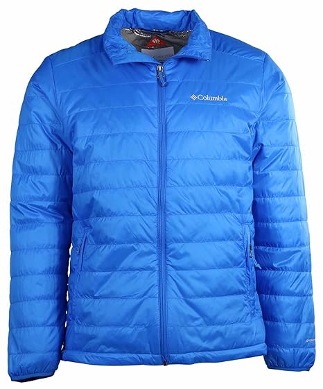 columbia omni heat blue jacket