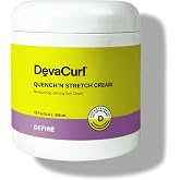 DevaCurl Quench'n Stretch Cream Moisturizing Defining Curl Cream | Improves Curl Definition | Non-Crunchy | Non-Stiff