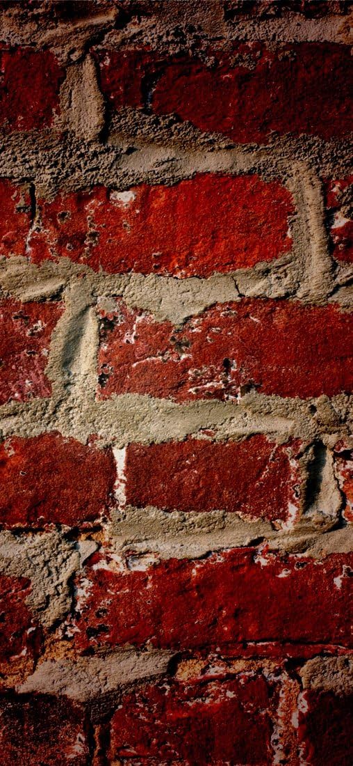 PeelitStickit Brick Texture in Red Style, Wallpaper Design, Wall Mural ID-024, vinyl, Multi-colour