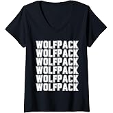 Womens Wolfpack V-Neck T-Shirt