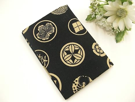 Amazon Co Jp 手作り和柄 ポイントカード入れ 名刺入れ 黒 家紋柄 ホーム キッチン