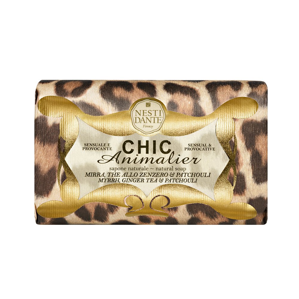 NESTI DANTE Chic Animalier, Bronze Leopard Soap 250 g