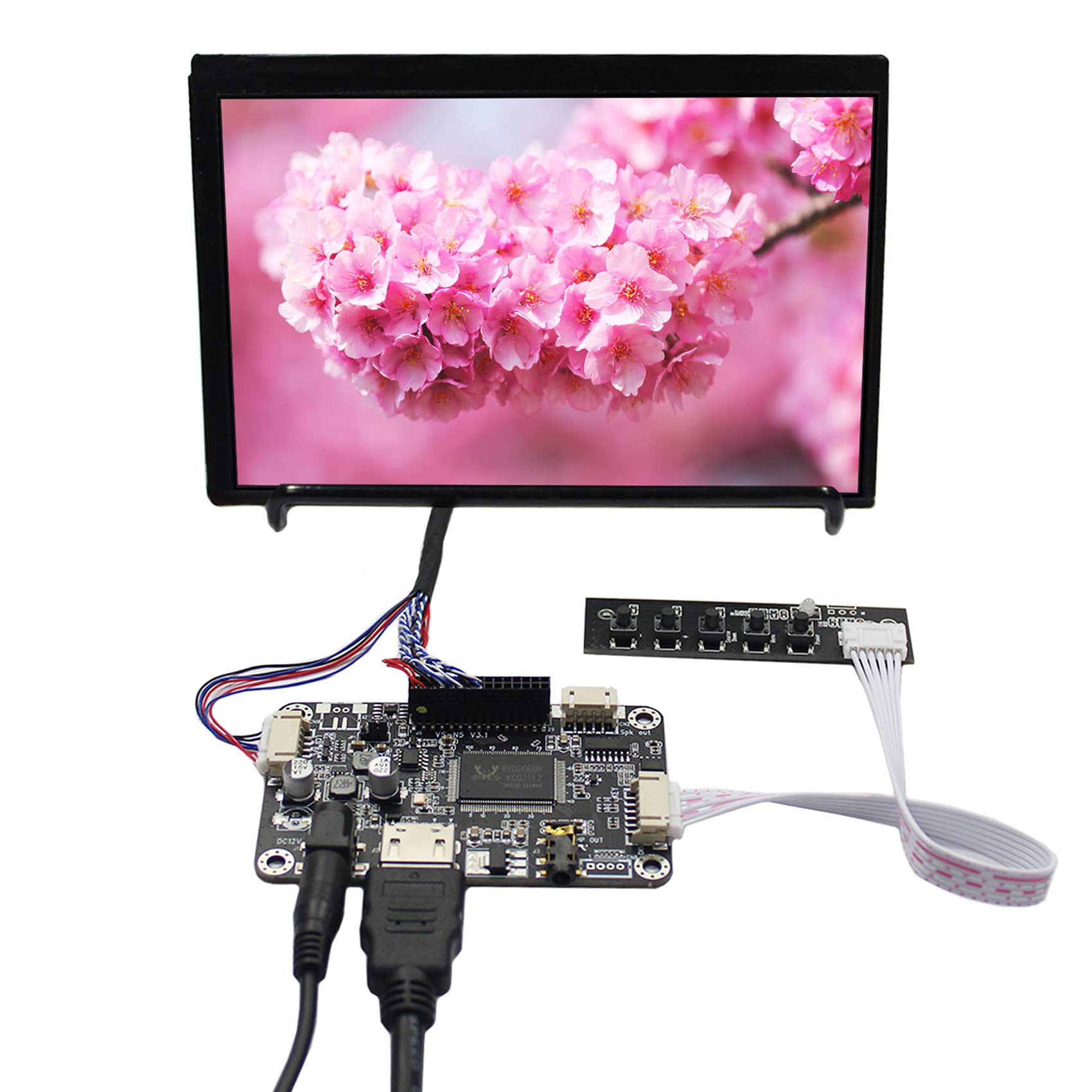 VSDISPLAY 7 inch 1280x800 N070ICG-LD1 IPS LCD Screen and Audio Controller Board