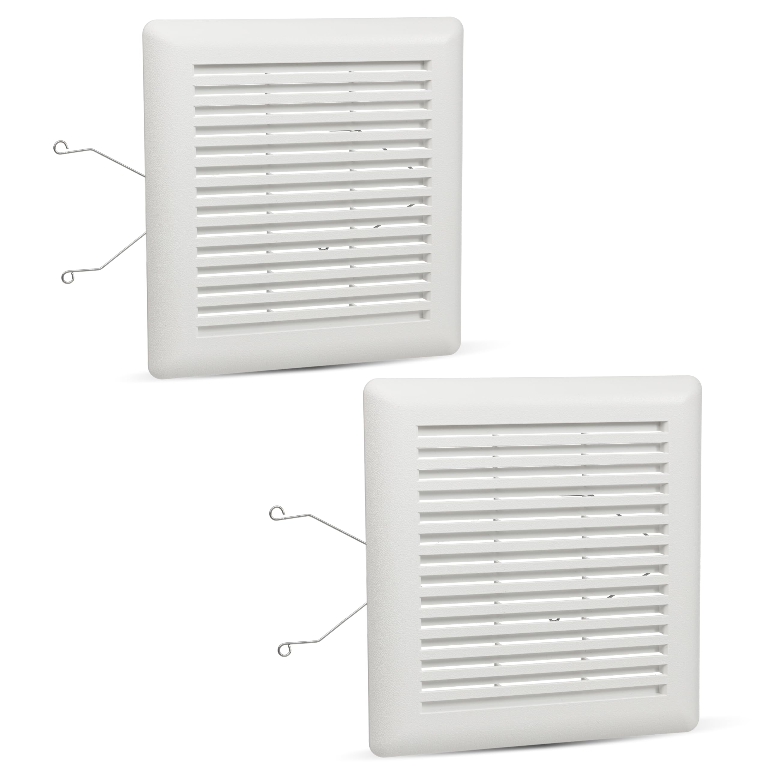 Photo 1 of BlueStars 2 Packs C350GN S97017068 Bathroom Ceiling Fan Grille with Springs - for Bathroom 695 696N Vent Fan Cover 690 693 VC305C3N 695 Ventilation Broan-NuTone Wall-Mount Exhaust Fans 9-1/8" x 8-3/4"