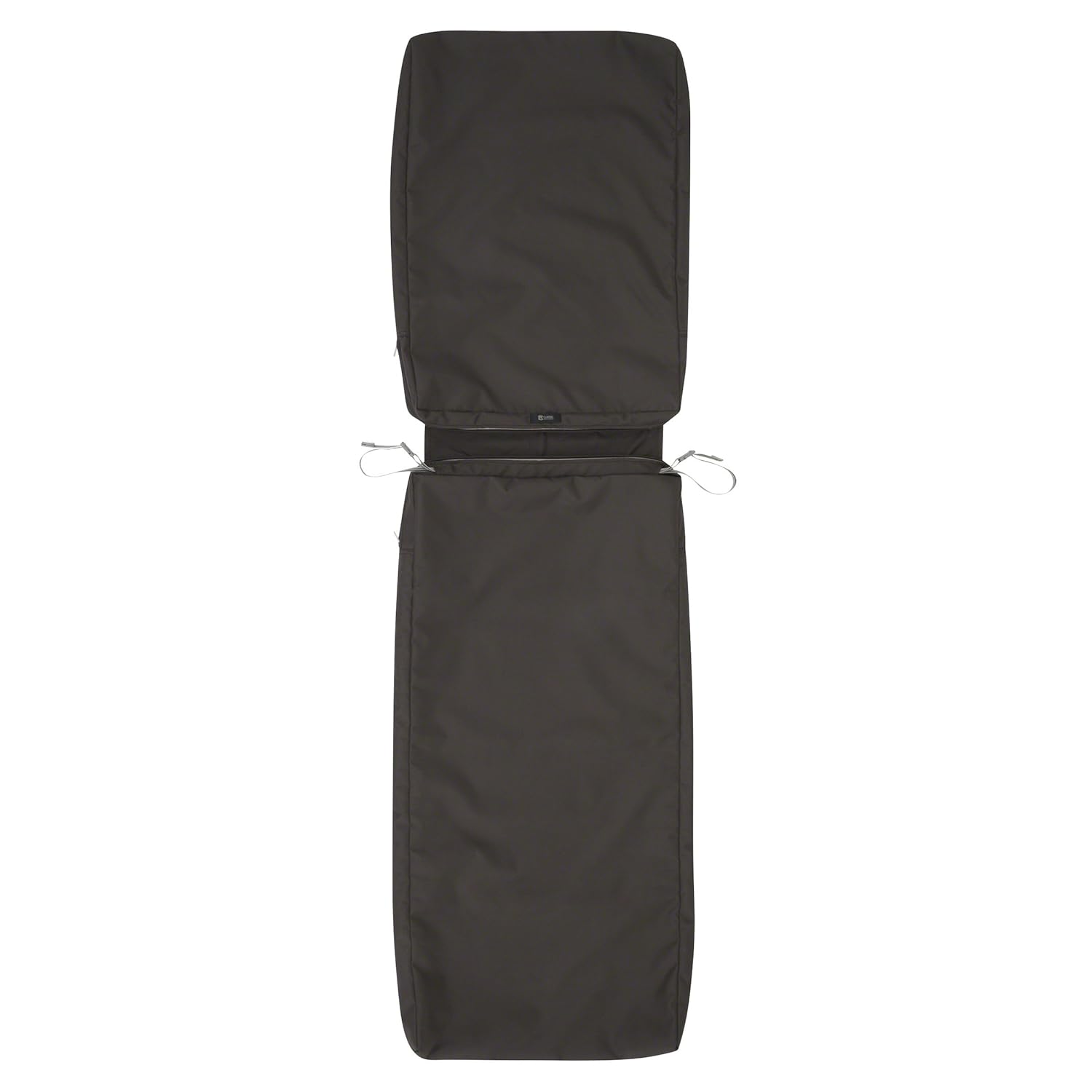 Classic Accessories Ravenna Patio Chaise Lounge Cushion Slip Cover, Espresso, 72" x 21" x 3"
