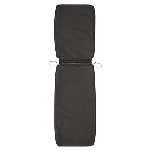 Classic Accessories Ravenna Patio Chaise Lounge Cushion Slip Cover, Espresso, 72" x 21" x 3"
