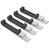Universal Aluminum Radiator Mounting Brackets with Urethane Pads | Fits 3 to 3-1/2 in. tank-to-core ridge flange, absorbs vibration, made in USA, sold separately or as kit