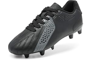 DREAM PAIRS Boys Girls Soccer Cleats Kids Football Shoes