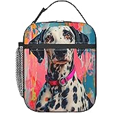VANZEV Insulated Lunch Box for Women Men, Dalmatian Dog Lunch Box Reusable Portable Lunch Bag Cooler Tote Waterproof Lunch Container for Office Picnic Work Travel Hiking
