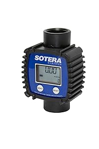 Sotera FR1118P10 Inline Flowmeter, Digital, Blue/Black