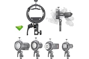 Godox S3 Speedlite Flash Bracket for AD200 Pro II, AD400Pro II, AD300Pro, for Godox V1 Pro, V100 Round Head Flash, V860III / 
