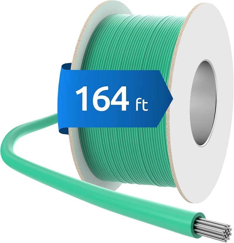 ECENCE 164ft Boundary Wire for Robotic Lawnmowers, 17AWG - Ø0.13Inch
