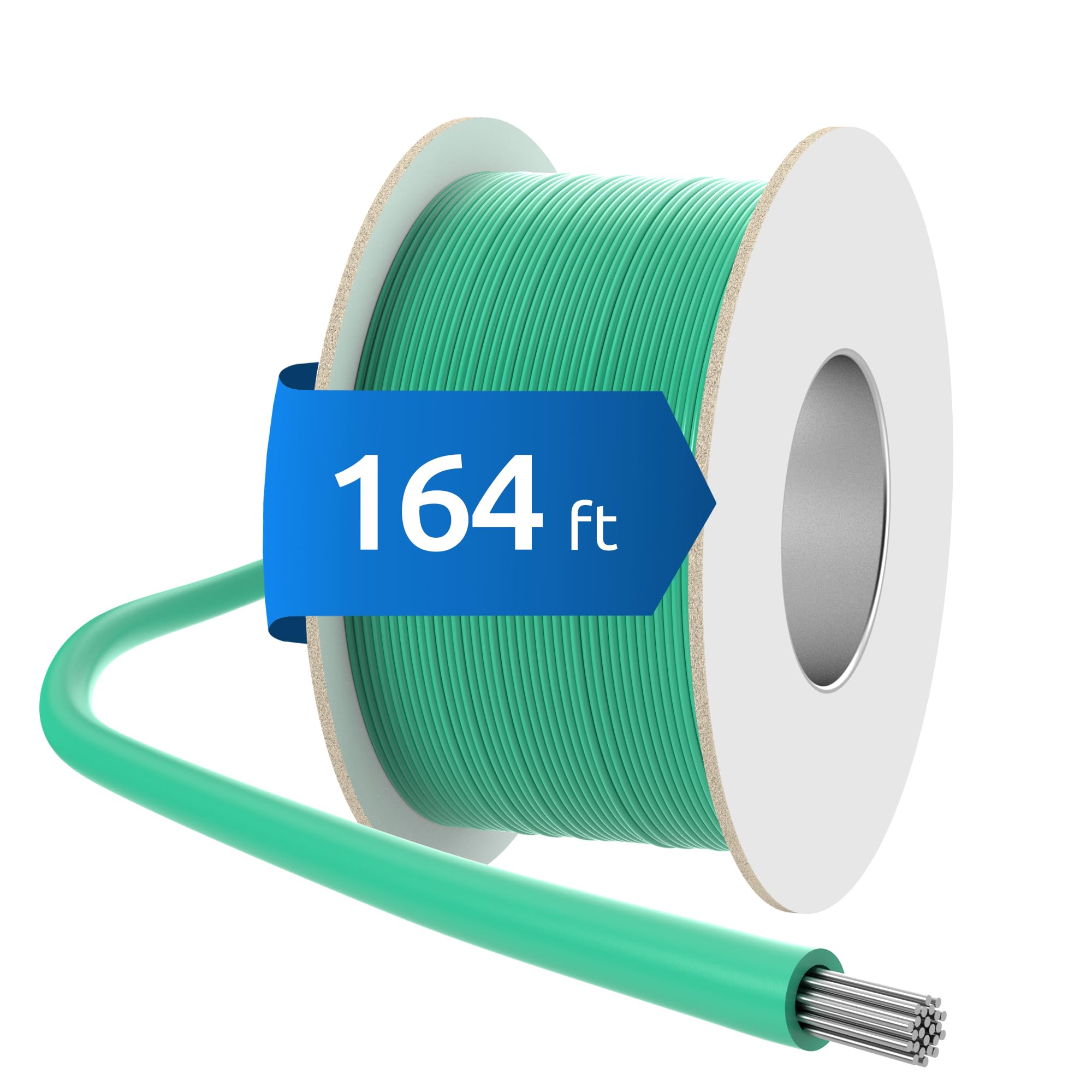 ECENCE Boundary Wire 164ft - Compatible with Robotic Lawnmowers, incl. Husqvarna - Perimeter Wire Ø0.13Inch, 17AWG Conductor - Universal Guide Wire