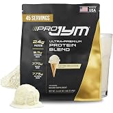 JYM Tahitian Vanilla Bean Whey &amp; Casein Protein Powder, 3.6 lb, 45 Servings | Micellar Casein &amp; Milk Protein Isolate, Lean Muscle Building, Pre &amp; Post Workout Nutrition, Men &amp; Women