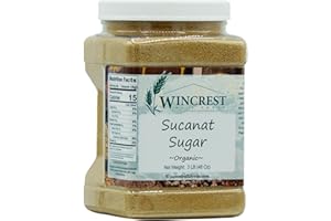 WINCREST BULK FOODS Organic Sucanat Sugar - 3 Lb Tub