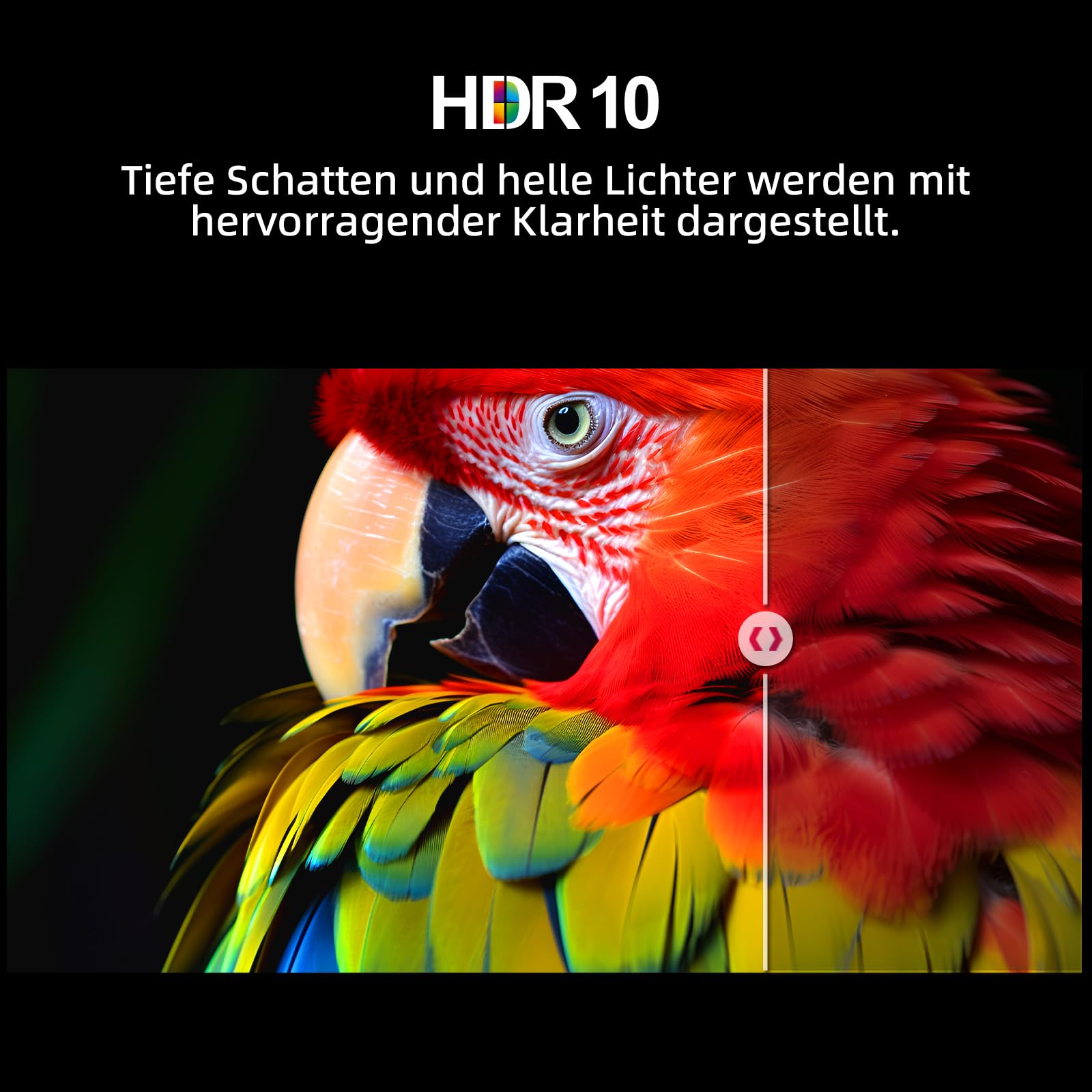 CHIQ 55QA10 55 Zoll (140 cm) 4K Ultra HD QLED Smart Google TV, HDR10,DLG 120Hz*(Software-Enhanced), mit VRR&ALLM, Dolby Audio, Chromecast, Kompatibel mit Apple AirPlay, Integrierter Google Assistant 7