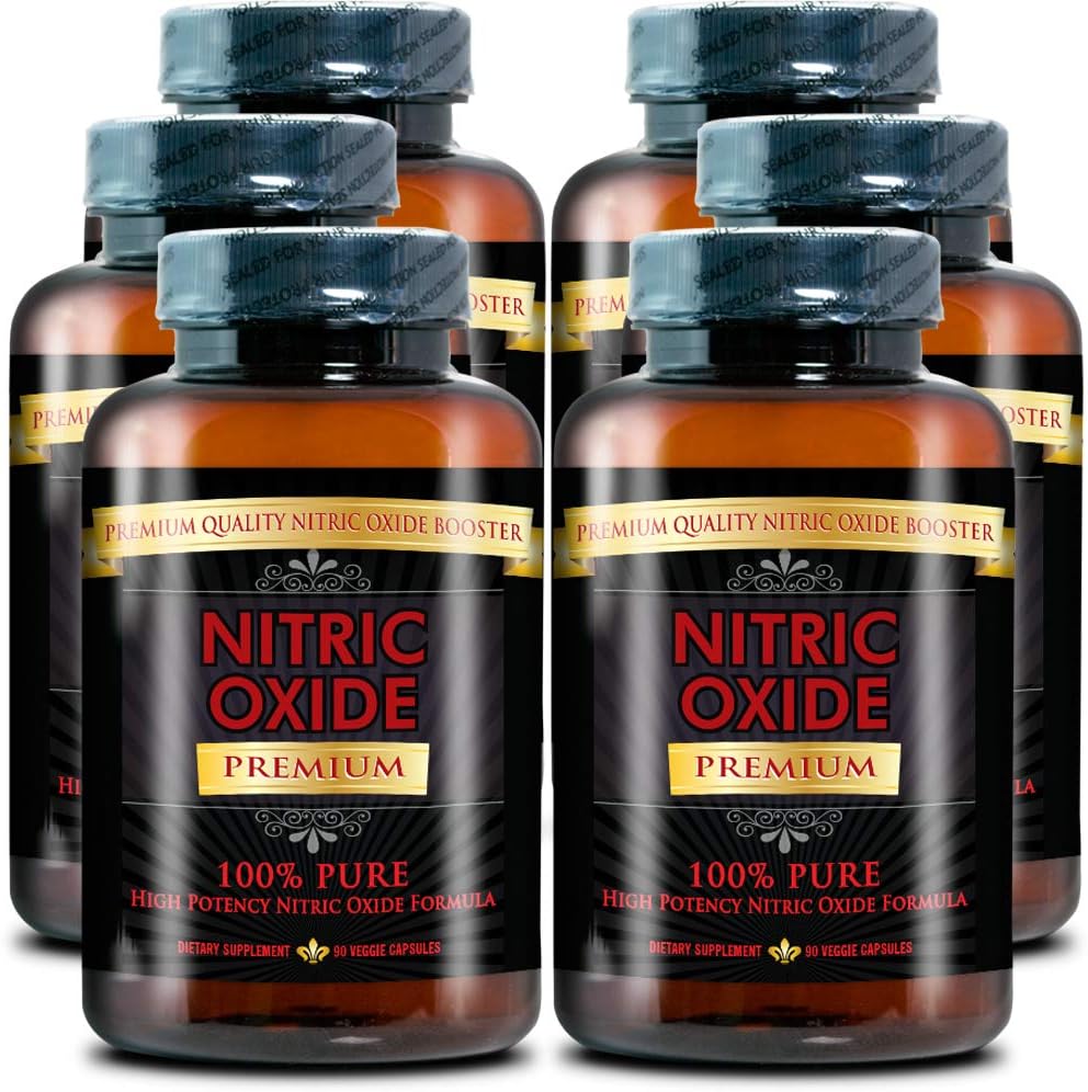 NITRIC OXIDE PREMIUM -#1 Nitric Oxide Supplement on market - with L-Arginine (AAKG) and L-Citrulline - 100% Money Back Guarantee - 6 Month Supply