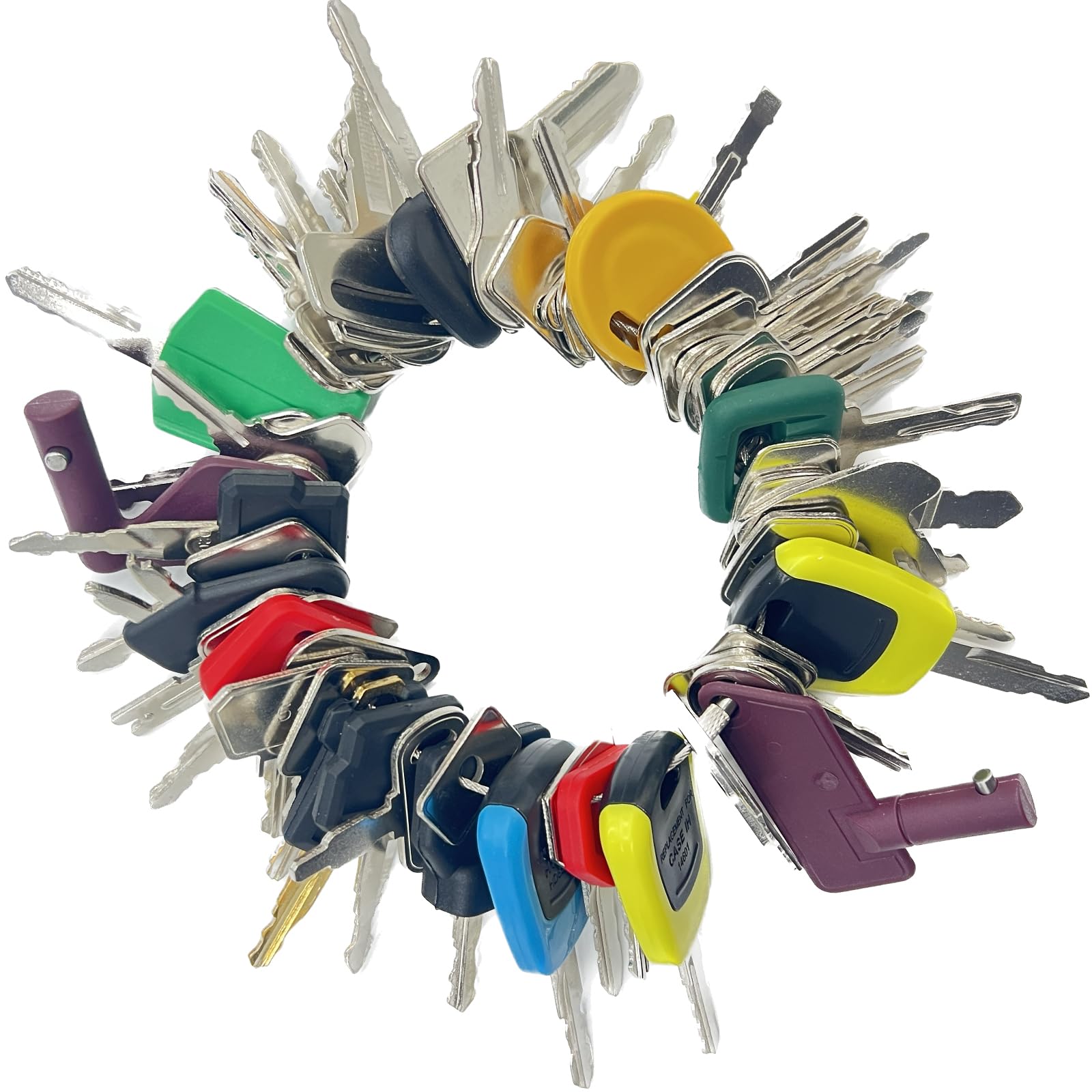 Photo 1 of WAH YUE HING 58 Heavy Equipment Key Master Set, Construction Ignition Key Heavy Machinery Fits Cat Caterpillar John Deere Komatsu Bobcat Kubota JCB Case Hyster Yanmar Daewoo Takeuchi New Holland