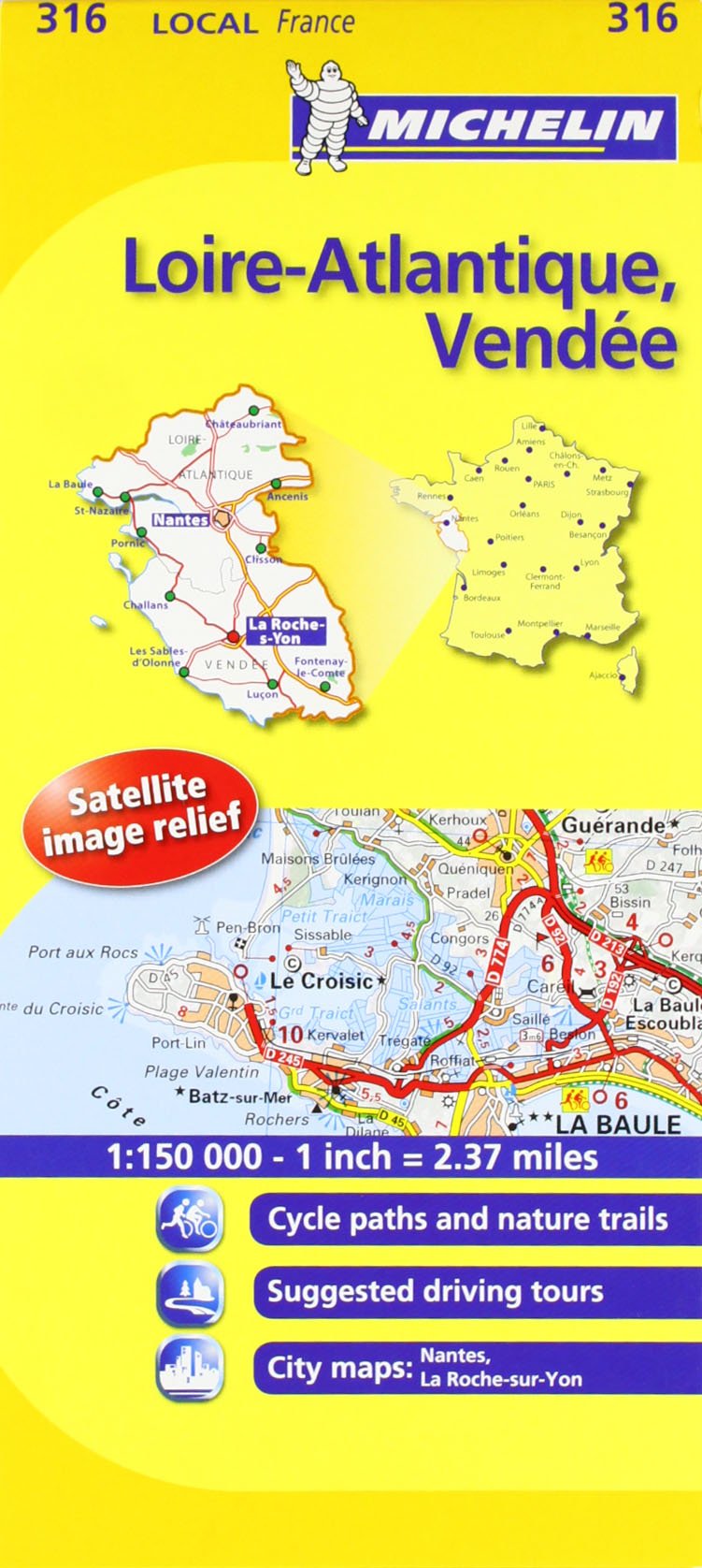 Michelin Map France Loire Atlantique Vende 316 Maps Local Michelin English And French Edition Michelin Amazon Com Books