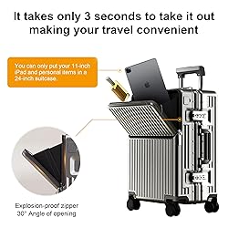 AIWEINY Zipperless Luggage, Polycarbonate Aluminum