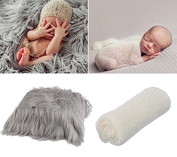 Coxeer Photo Blanket Long Hair Photography Wrap Shaggy Area Rug