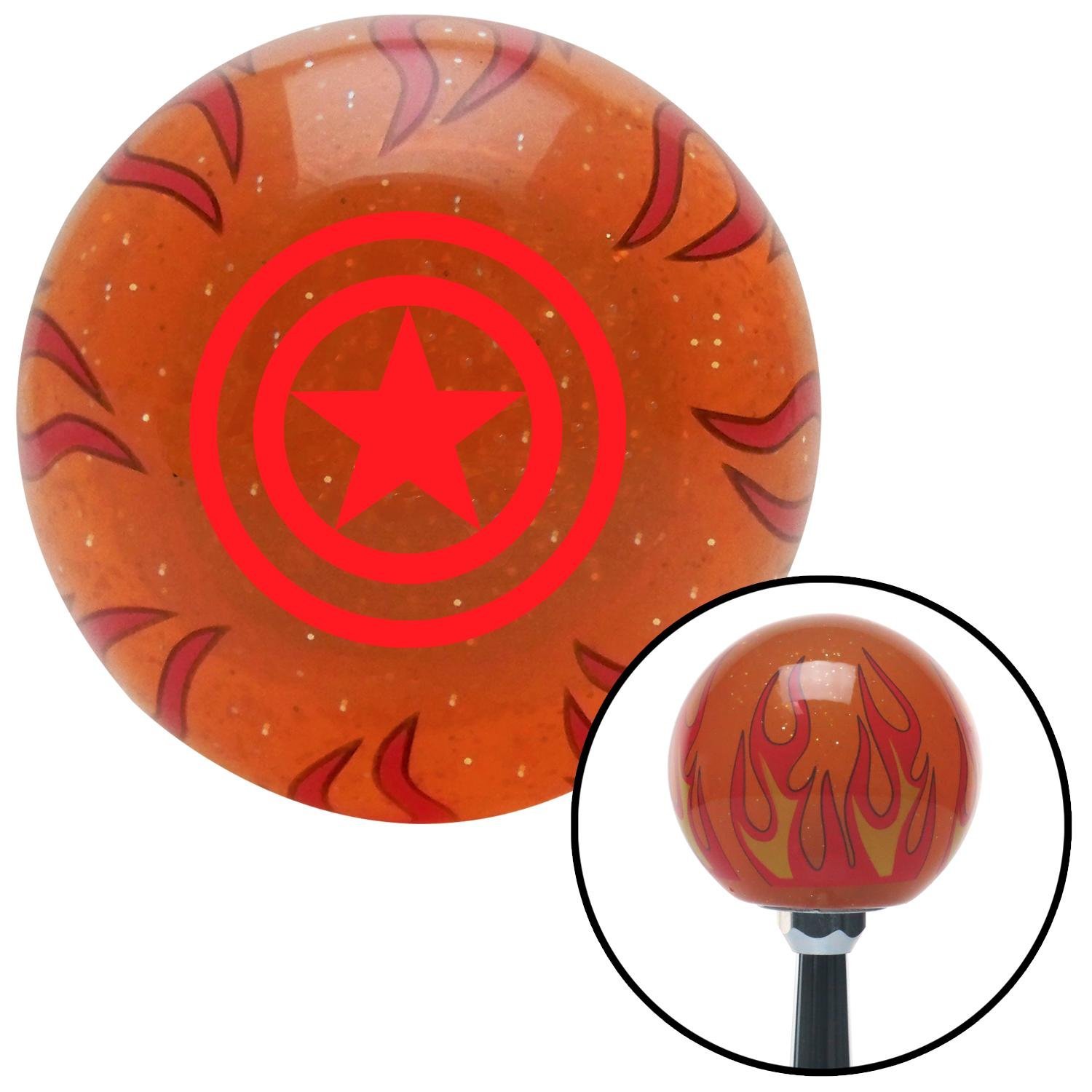 American Shifter 44901 Orange Metal Flake Shift Knob with American Shifter 44901 Orange Metal Flake Shift Knob with
