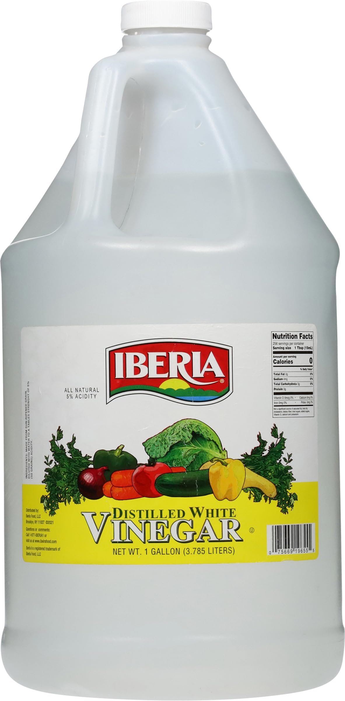 Photo 1 of Iberia All Natural Distilled White Vinegar, 1 Gallon - 5% Acidity