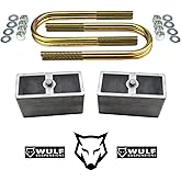 WULF 3" Rear Drop Block Lowering Kit with U-bolts 1982 to 2004 compatible with model Chevy S10 GMC S15 Blazer